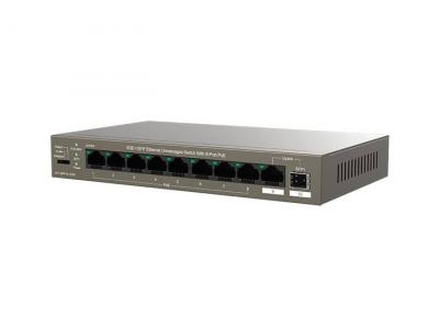 Bộ chuyển mạch Ethernet không quản lý 9GE+1SFP với 8 cổng PoE-G1110PF-8-102W